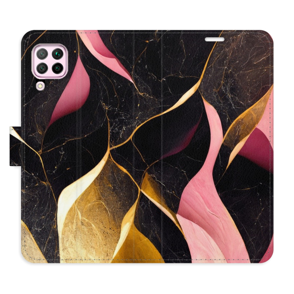 Flipové pouzdro iSaprio - Gold Pink Marble 02 - Huawei P40 Lite