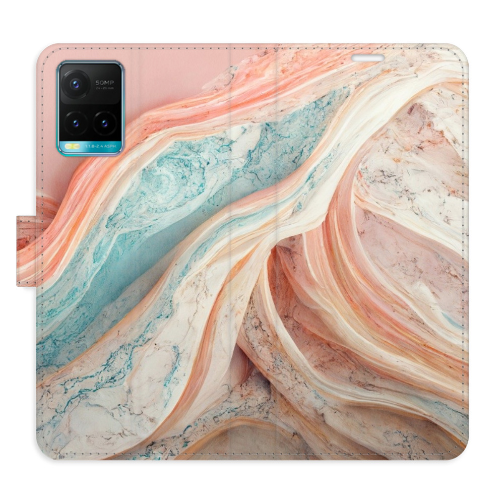 Flipové pouzdro iSaprio - Colour Marble - Vivo Y21 / Y21s / Y33s