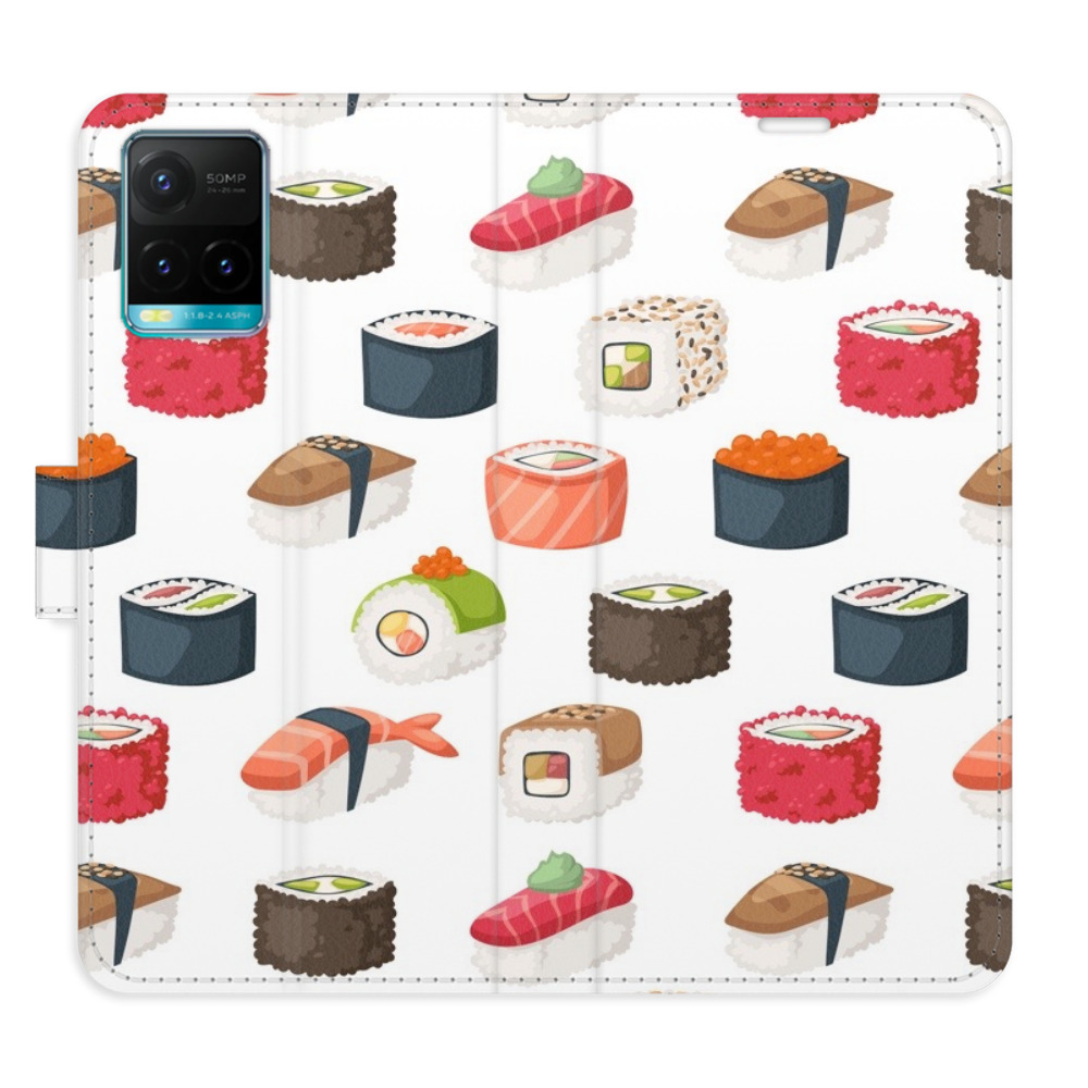 Flipové pouzdro iSaprio - Sushi Pattern 02 - Vivo Y21 / Y21s / Y33s