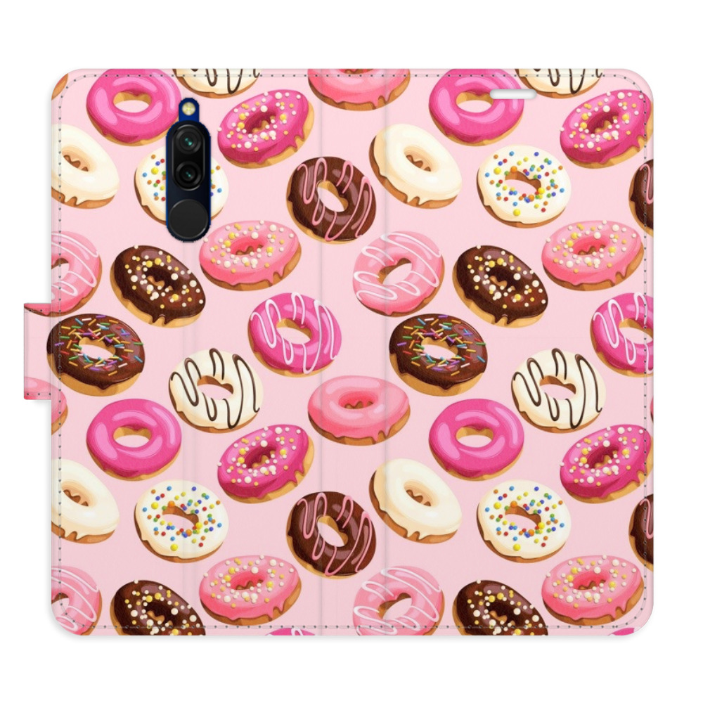 Flipové pouzdro iSaprio - Donuts Pattern 03 - Xiaomi Redmi 8