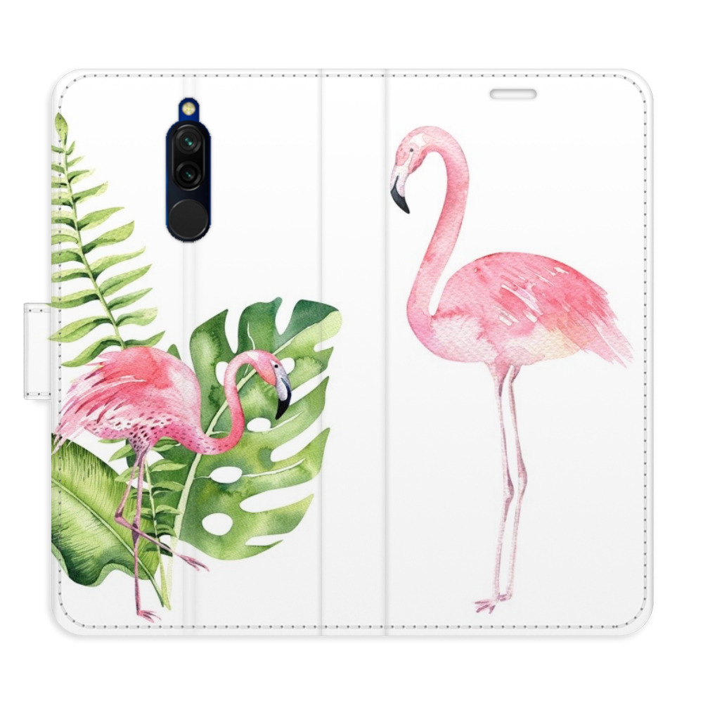 Flipové pouzdro iSaprio - Flamingos - Xiaomi Redmi 8