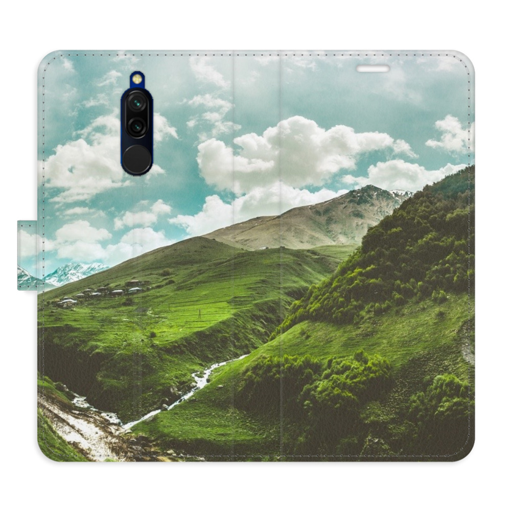 Flipové pouzdro iSaprio - Mountain Valley - Xiaomi Redmi 8