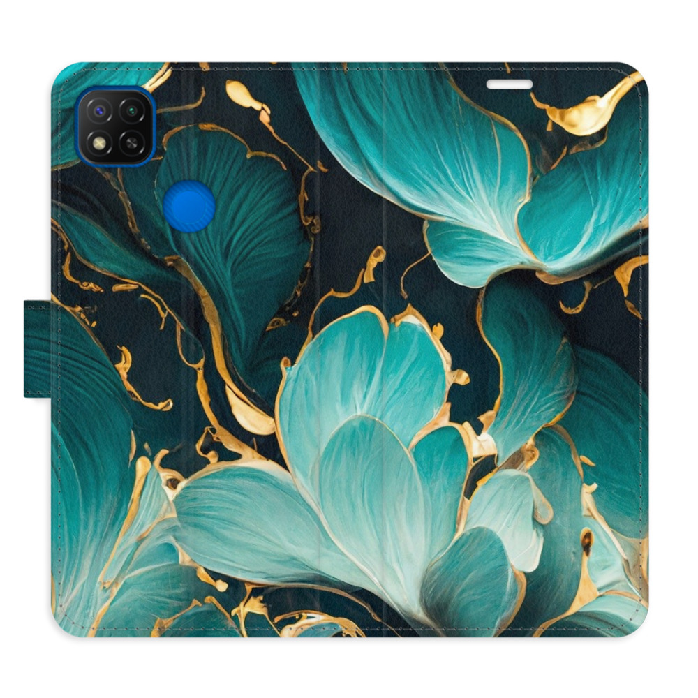 Flipové pouzdro iSaprio - Blue Flowers 02 - Xiaomi Redmi 9C