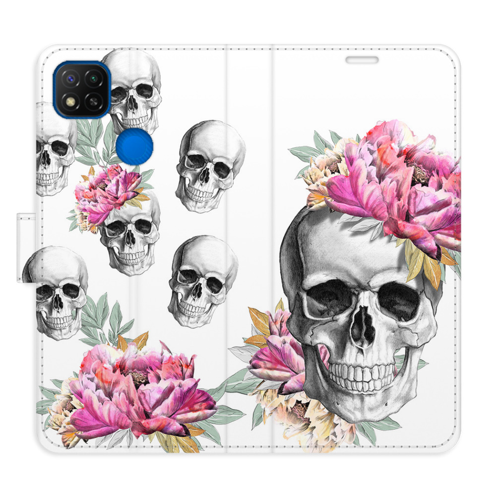Flipové pouzdro iSaprio - Crazy Skull - Xiaomi Redmi 9C