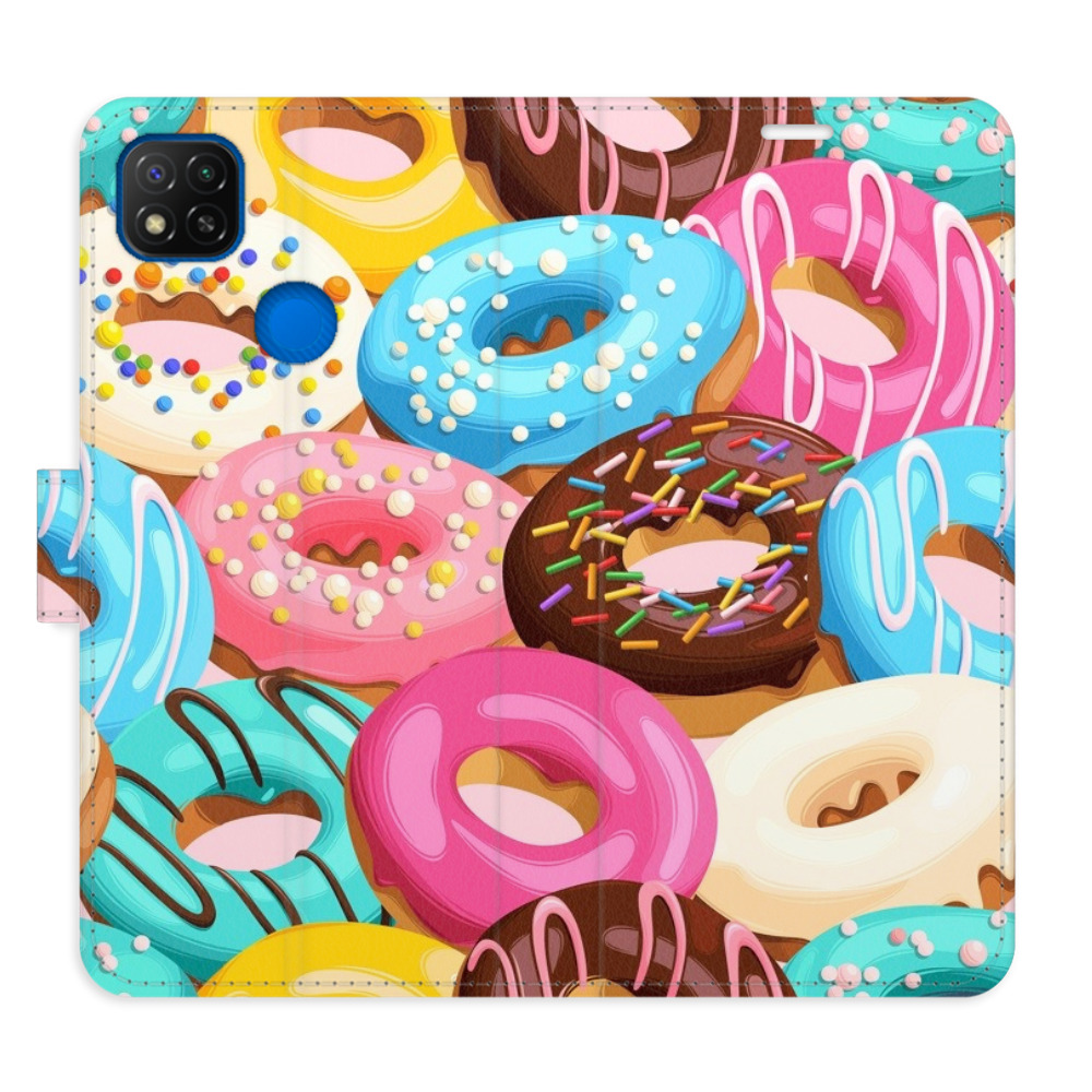 Flipové pouzdro iSaprio - Donuts Pattern 02 - Xiaomi Redmi 9C