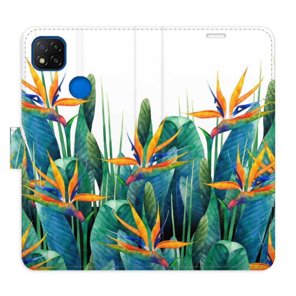Flipové pouzdro iSaprio - Exotic Flowers 02 - Xiaomi Redmi 9C