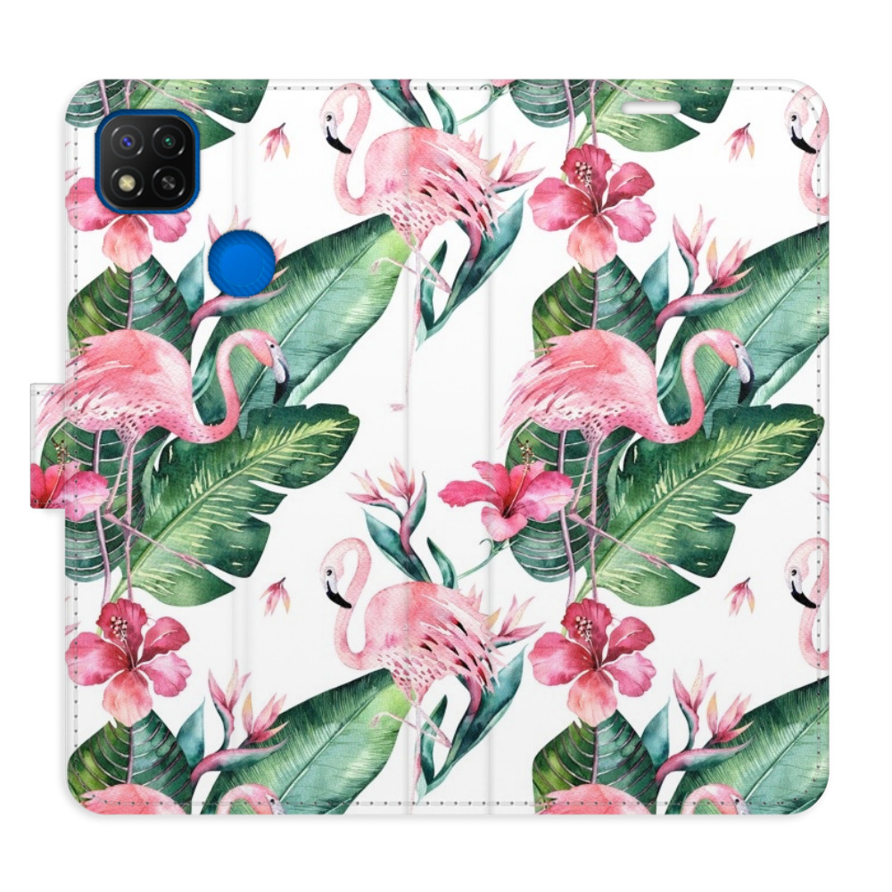 Flipové pouzdro iSaprio - Flamingos Pattern - Xiaomi Redmi 9C