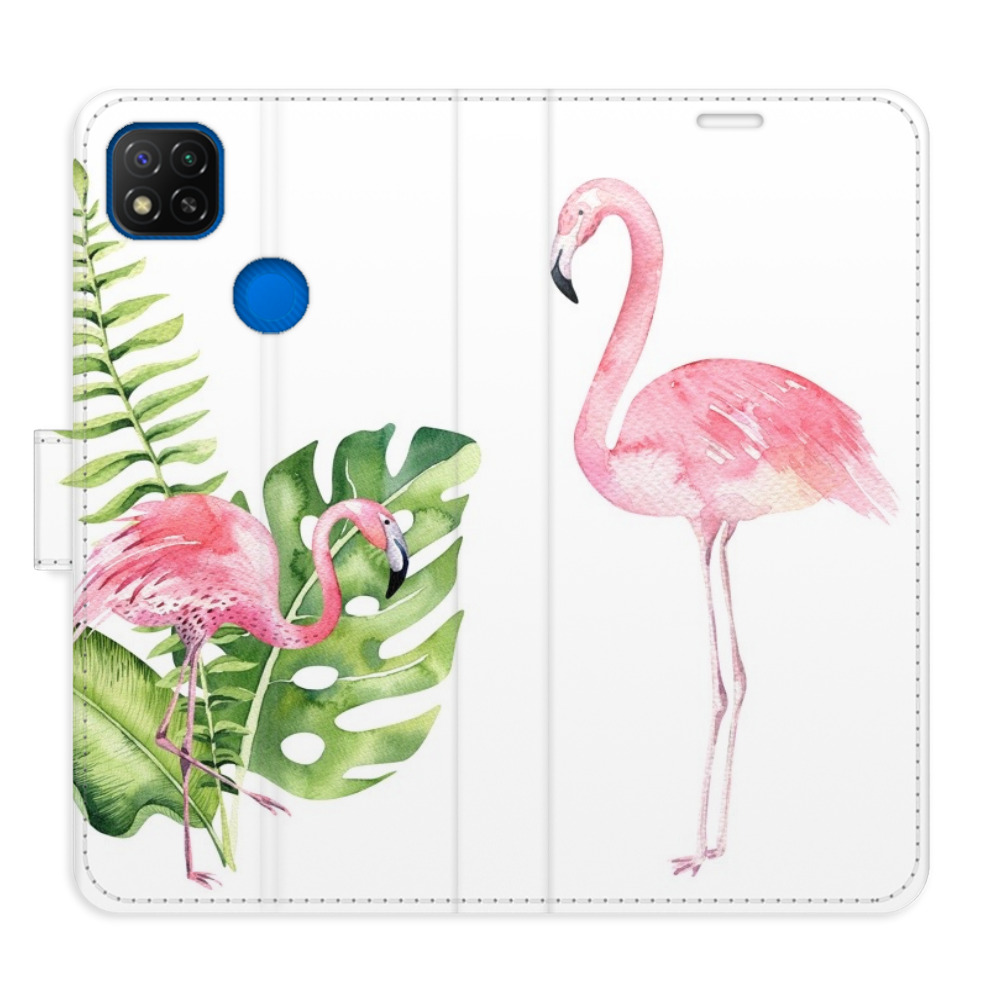 Flipové pouzdro iSaprio - Flamingos - Xiaomi Redmi 9C