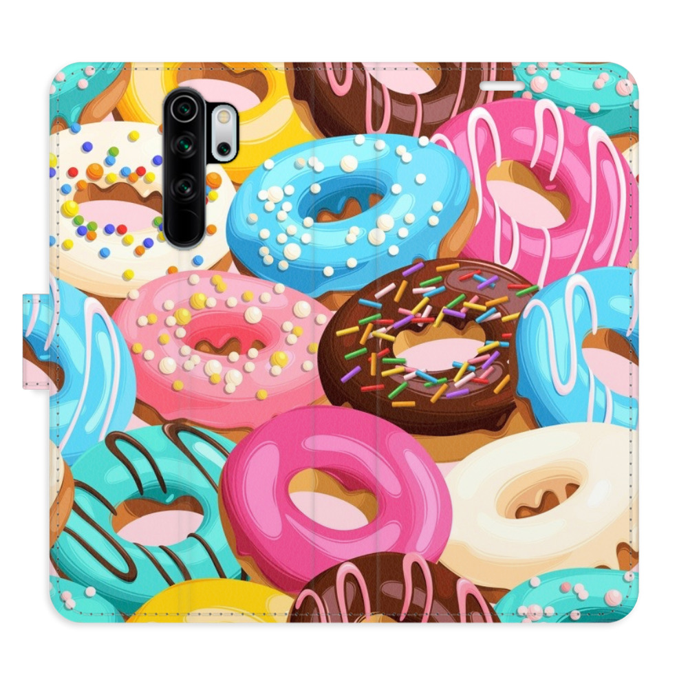Flipové pouzdro iSaprio - Donuts Pattern 02 - Xiaomi Redmi Note 8 Pro