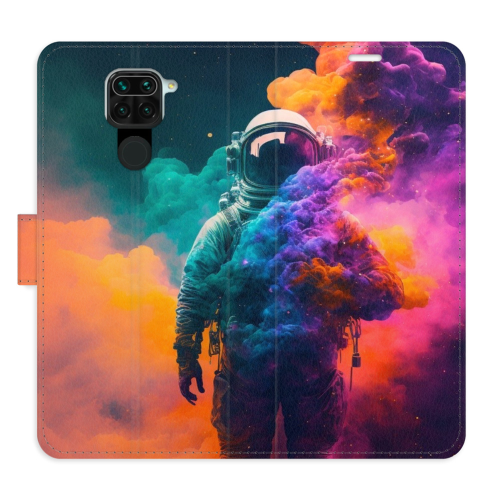 Flipové pouzdro iSaprio - Astronaut in Colours 02 - Xiaomi Redmi Note 9