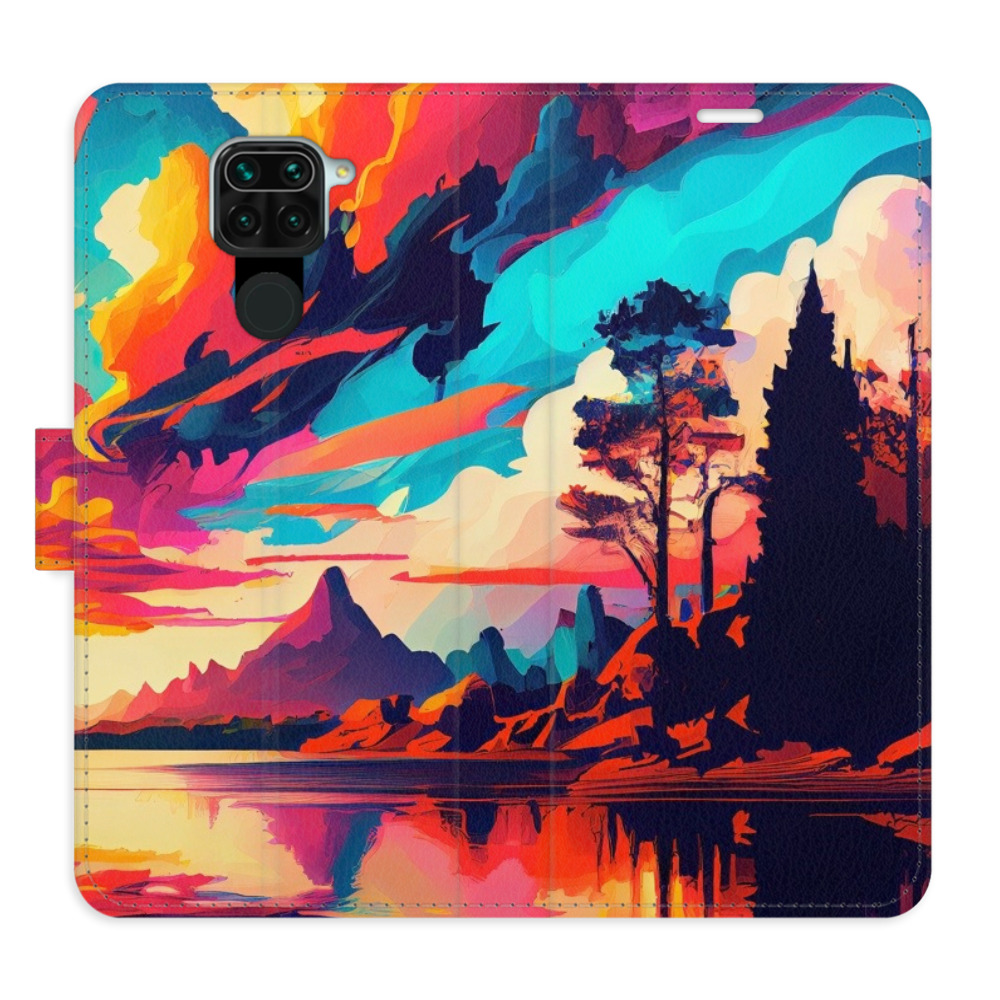 Flipové pouzdro iSaprio - Colorful Mountains 02 - Xiaomi Redmi Note 9