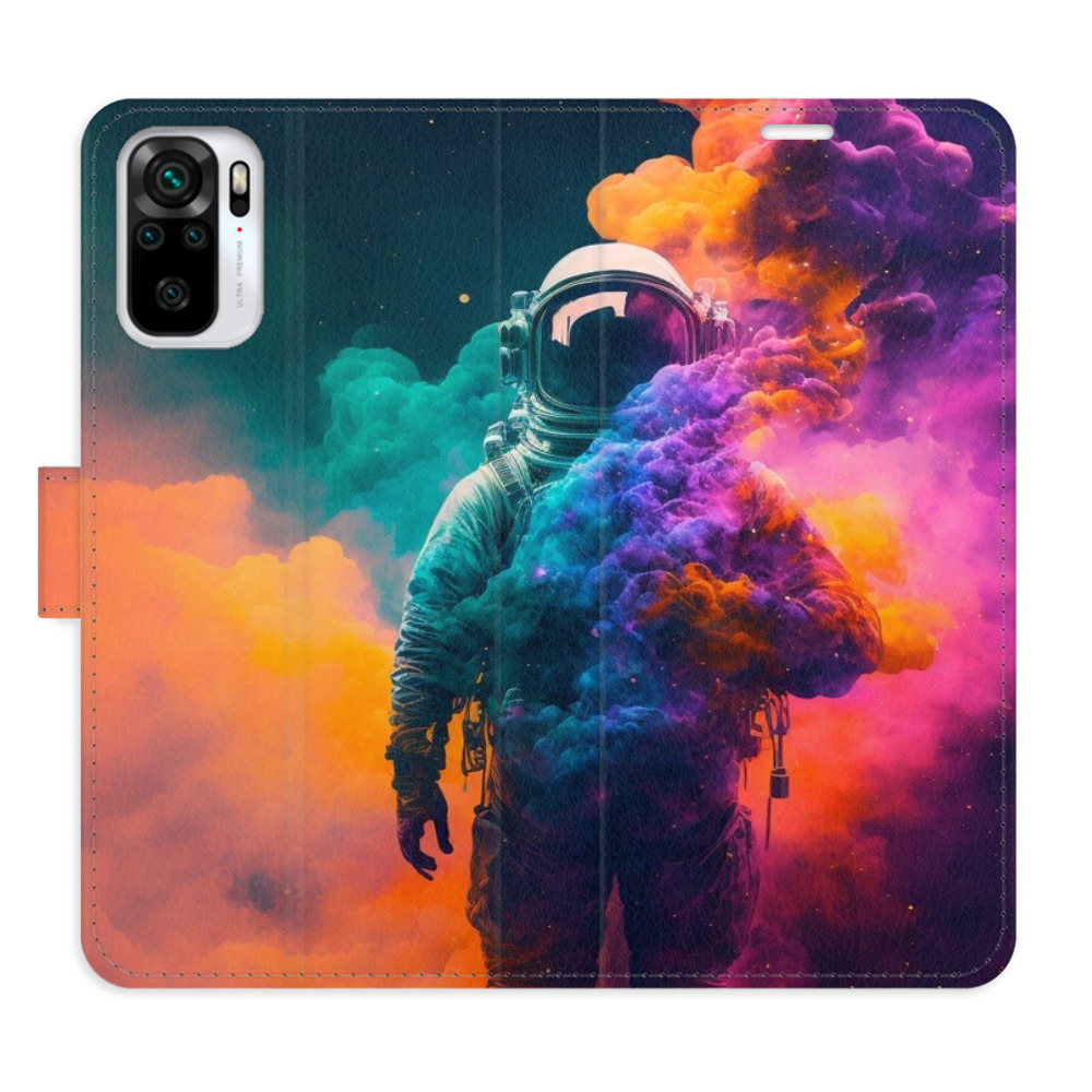 Flipové pouzdro iSaprio - Astronaut in Colours 02 - Xiaomi Redmi Note 10 / Note 10S