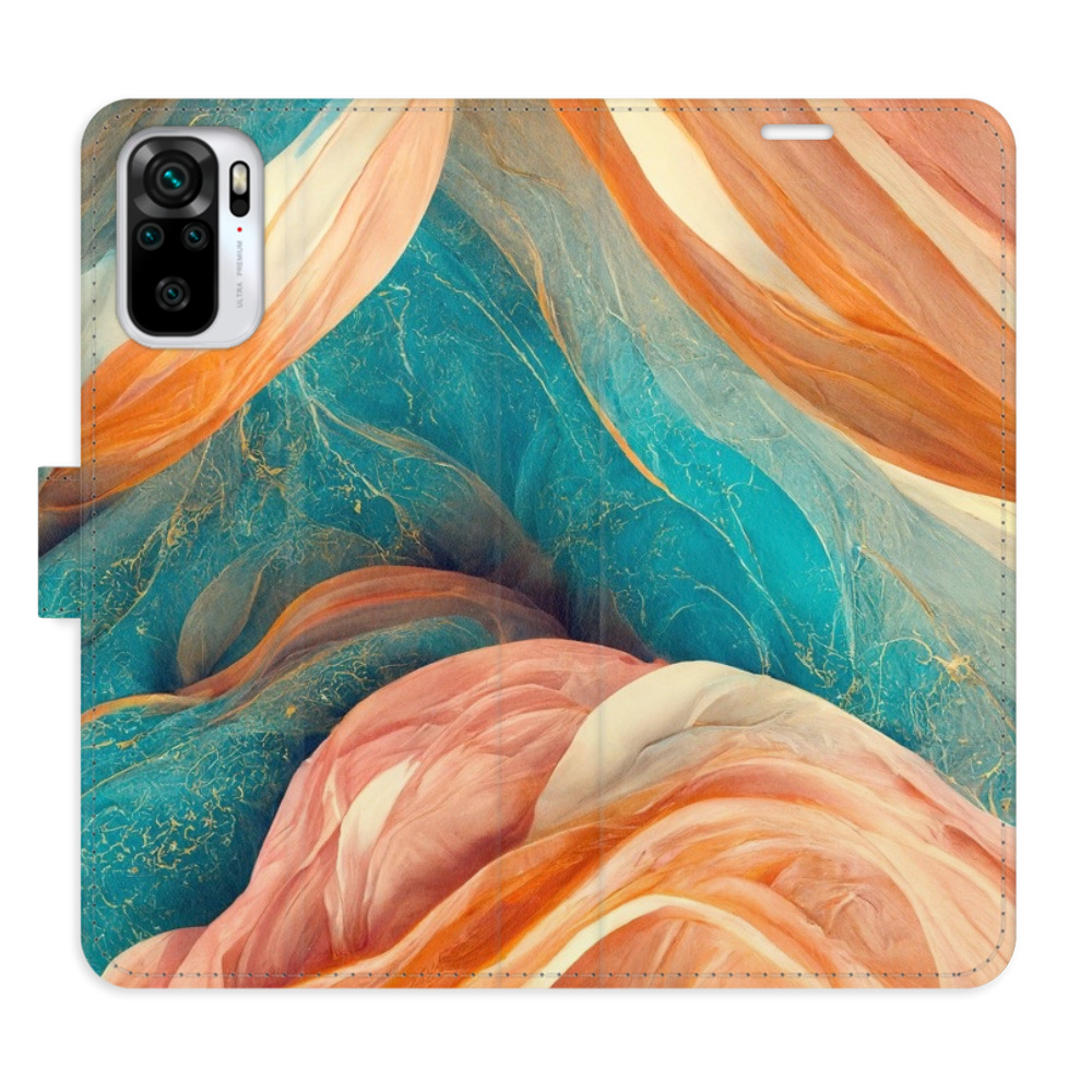 Flipové pouzdro iSaprio - Blue and Orange - Xiaomi Redmi Note 10 / Note 10S