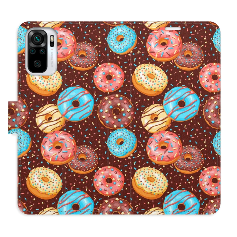 Flipové pouzdro iSaprio - Donuts Pattern - Xiaomi Redmi Note 10 / Note 10S