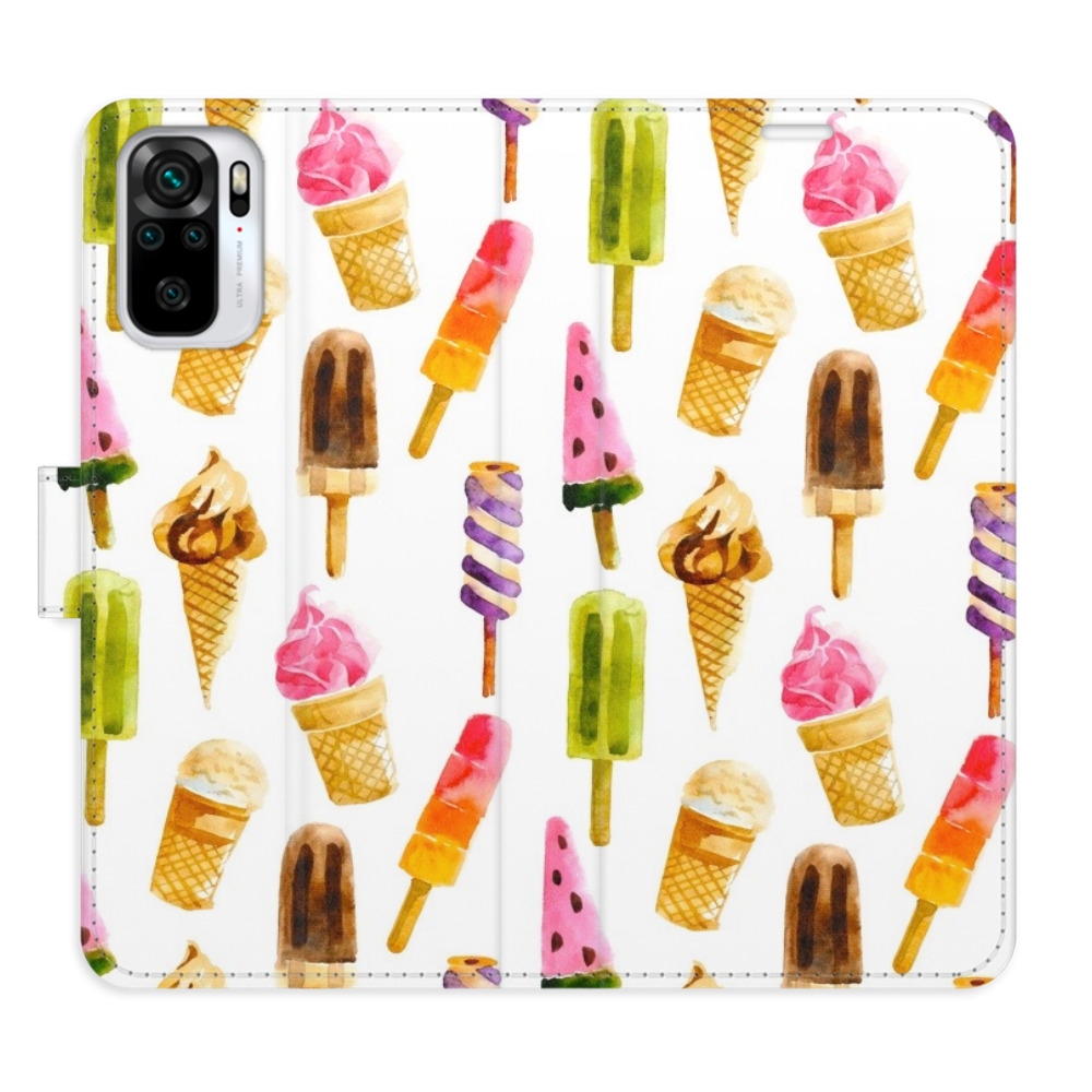 Flipové pouzdro iSaprio - Ice Cream Pattern - Xiaomi Redmi Note 10 / Note 10S