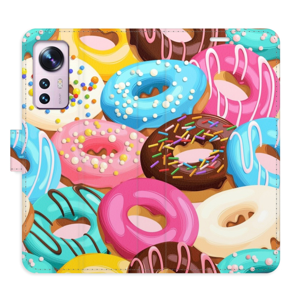 Flipové pouzdro iSaprio - Donuts Pattern 02 - Xiaomi 12 / 12X