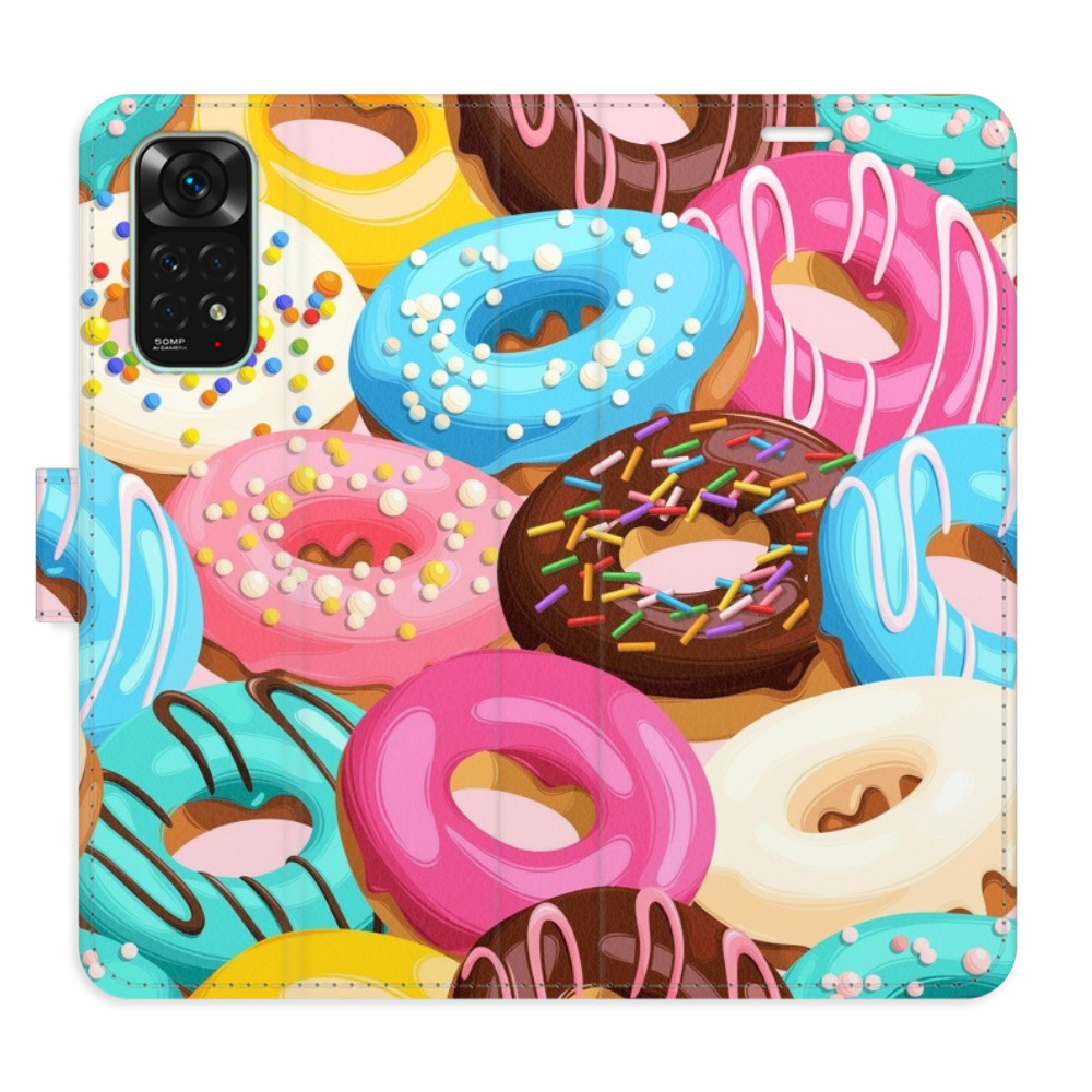 Flipové pouzdro iSaprio - Donuts Pattern 02 - Xiaomi Redmi Note 11 / Note 11S