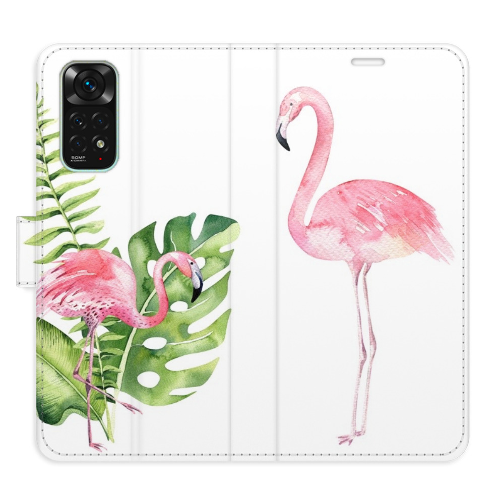 Flipové pouzdro iSaprio - Flamingos - Xiaomi Redmi Note 11 / Note 11S