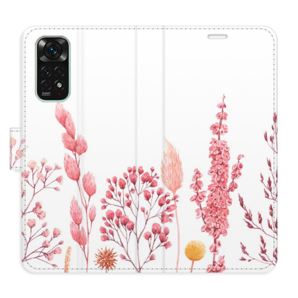 Flipové pouzdro iSaprio - Pink Flowers 03 - Xiaomi Redmi Note 11 / Note 11S