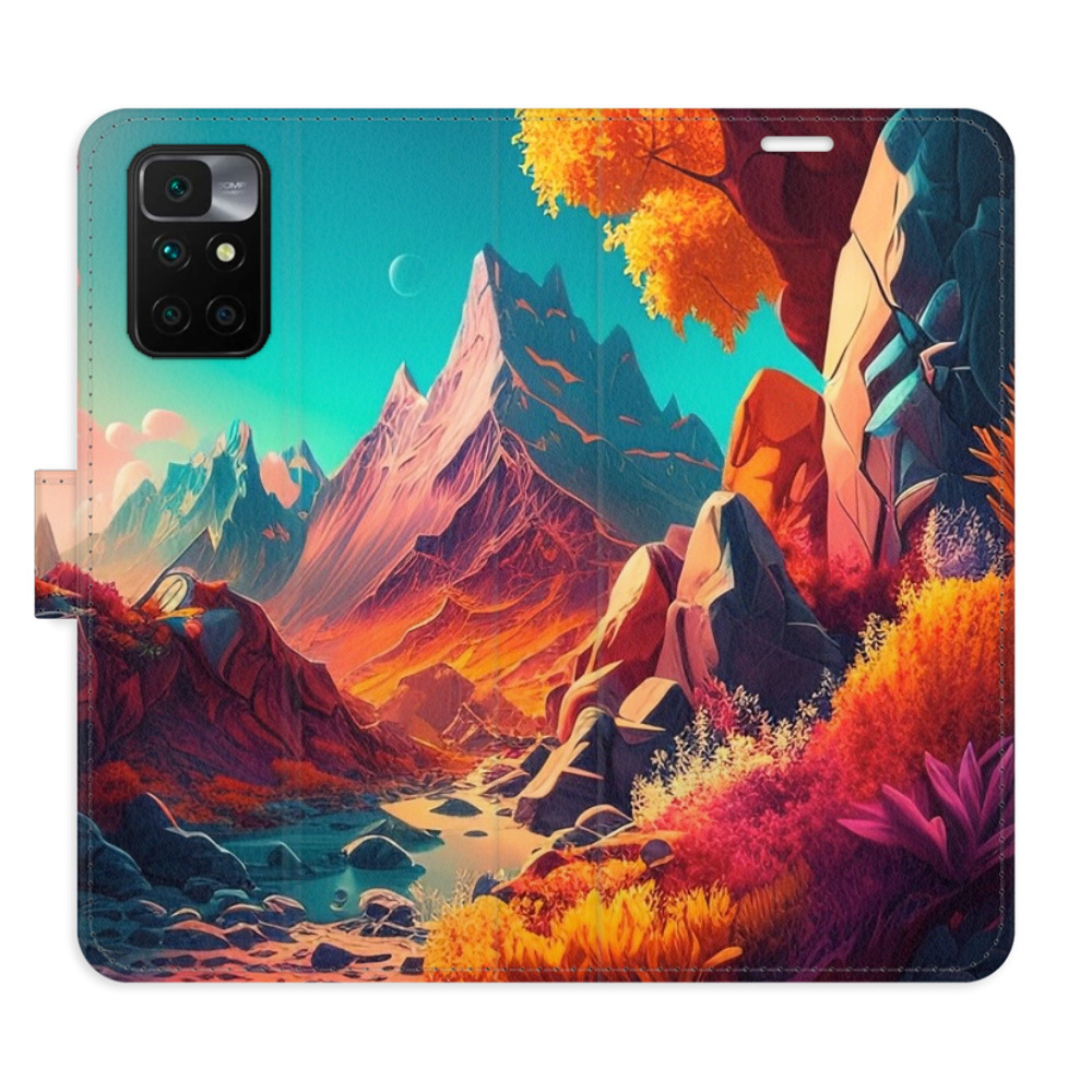Flipové pouzdro iSaprio - Colorful Mountains - Xiaomi Redmi 10