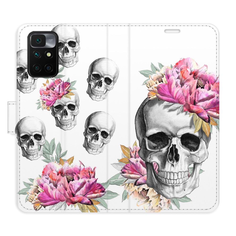 Flipové pouzdro iSaprio - Crazy Skull - Xiaomi Redmi 10