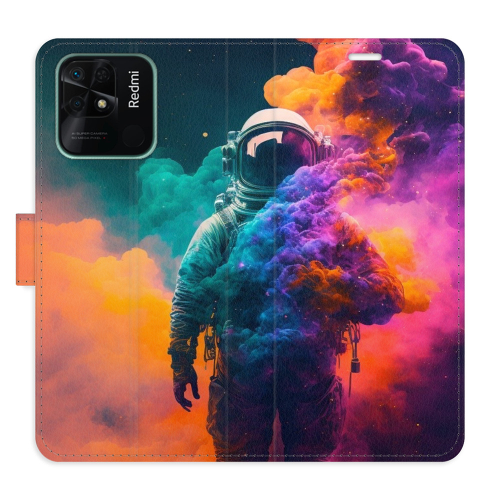 Flipové pouzdro iSaprio - Astronaut in Colours 02 - Xiaomi Redmi 10C