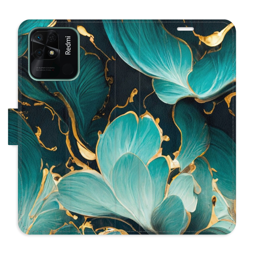 Flipové pouzdro iSaprio - Blue Flowers 02 - Xiaomi Redmi 10C