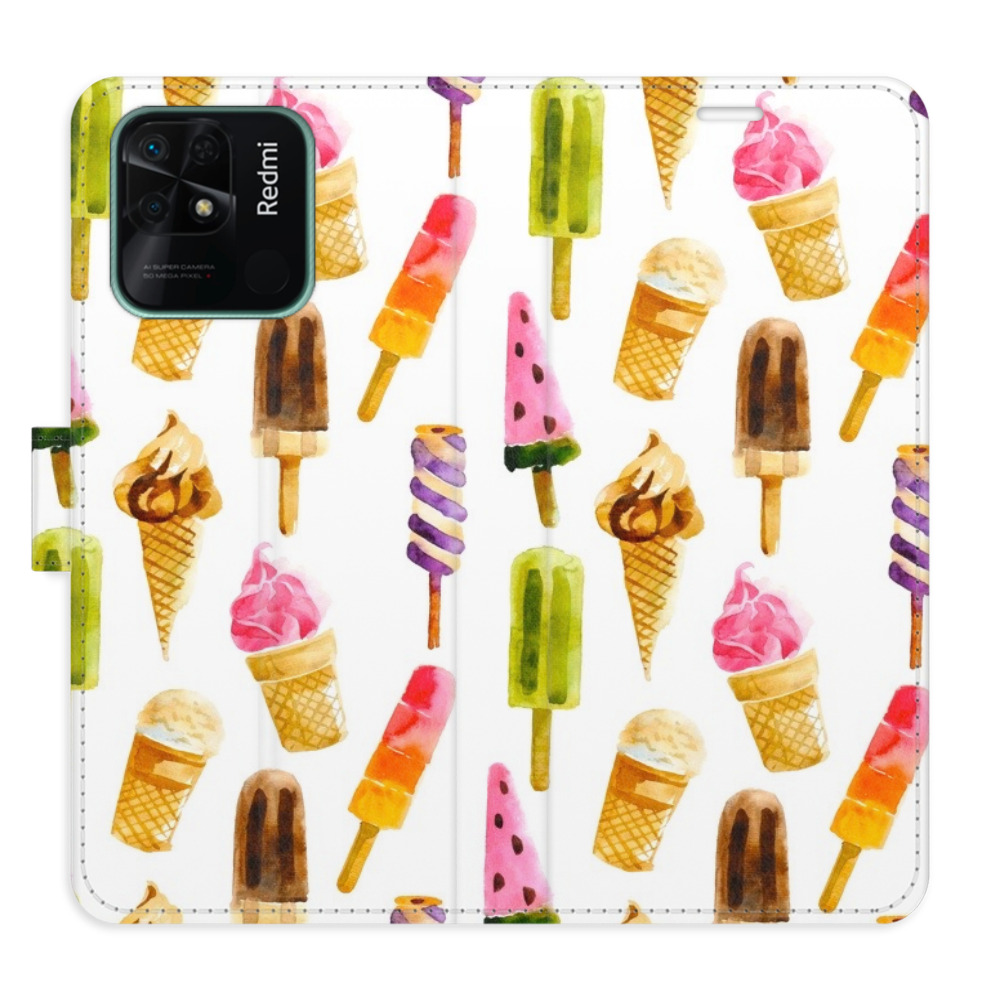 Flipové pouzdro iSaprio - Ice Cream Pattern - Xiaomi Redmi 10C