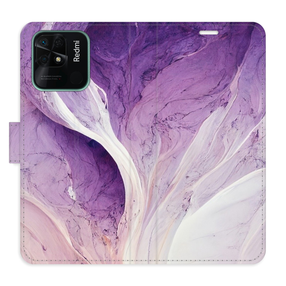 Flipové pouzdro iSaprio - Purple Paint - Xiaomi Redmi 10C