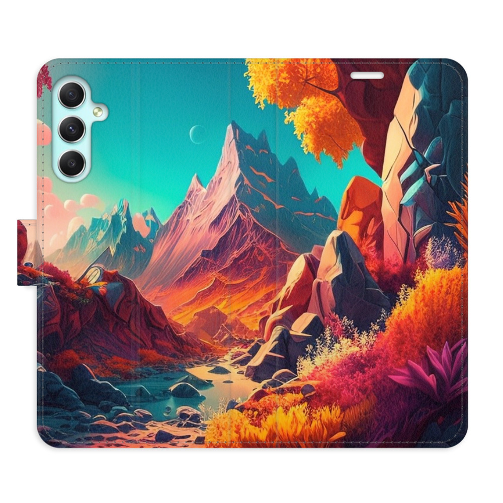 Flipové pouzdro iSaprio - Colorful Mountains - Samsung Galaxy A34 5G