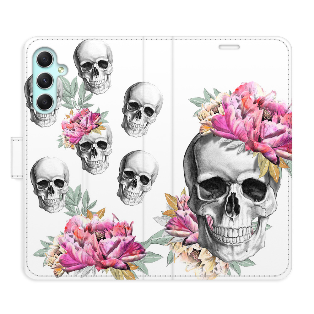 Flipové pouzdro iSaprio - Crazy Skull - Samsung Galaxy A34 5G