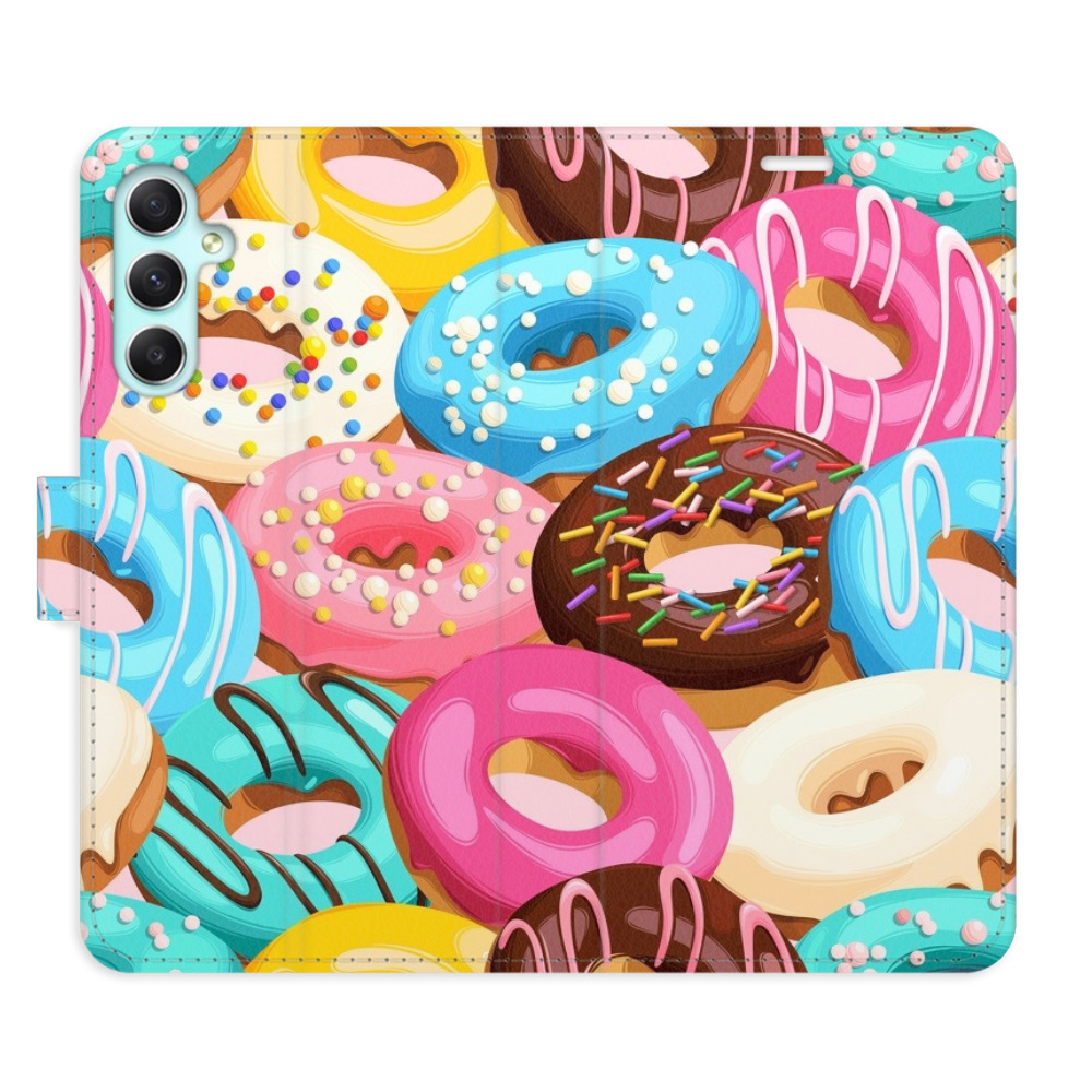 Flipové pouzdro iSaprio - Donuts Pattern 02 - Samsung Galaxy A34 5G