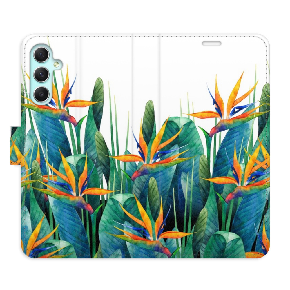 Flipové pouzdro iSaprio - Exotic Flowers 02 - Samsung Galaxy A34 5G