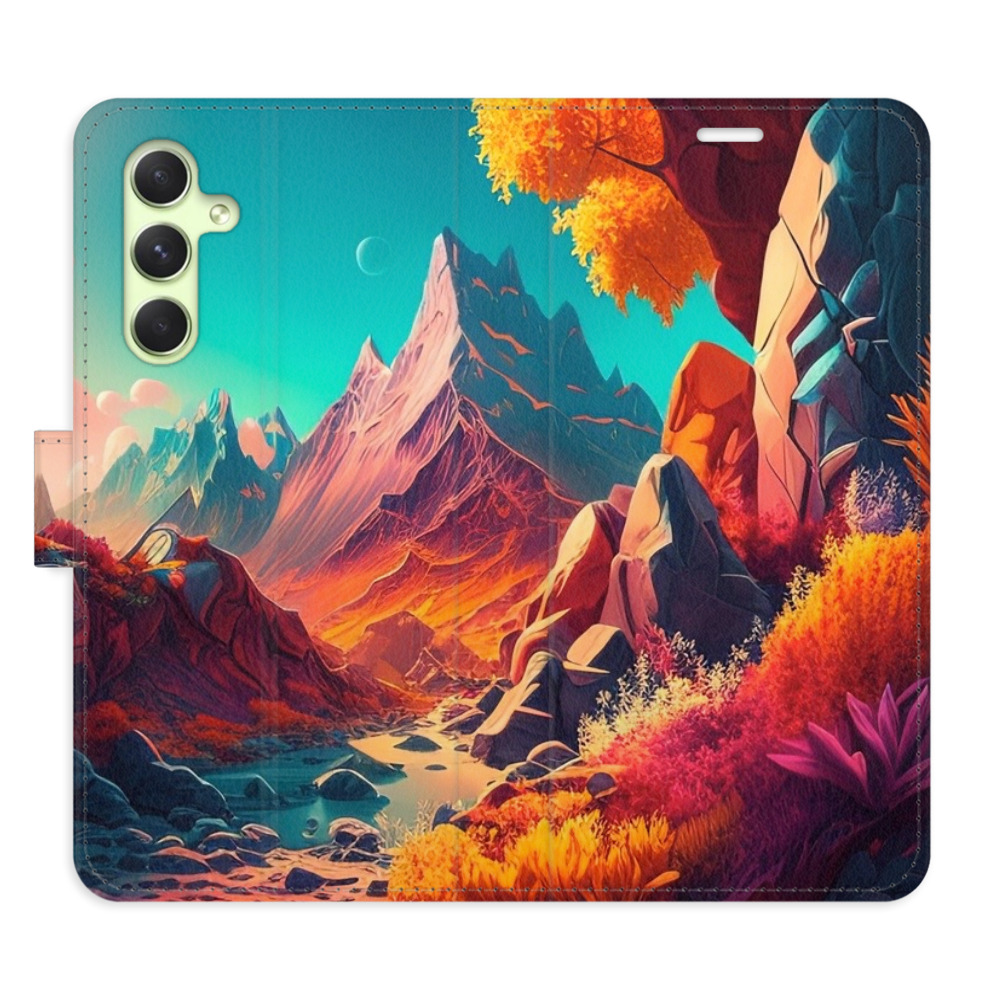 Flipové pouzdro iSaprio - Colorful Mountains - Samsung Galaxy A54 5G