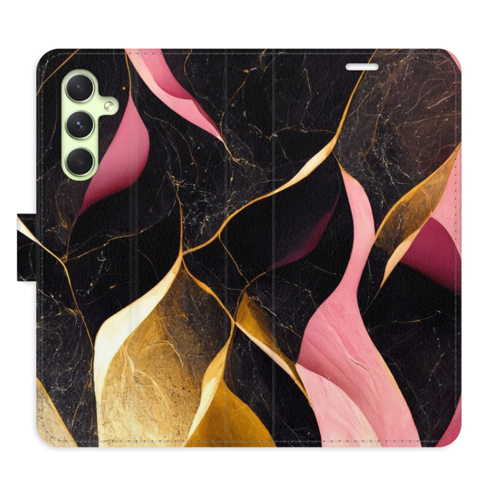 Flipové pouzdro iSaprio - Gold Pink Marble 02 - Samsung Galaxy A54 5G