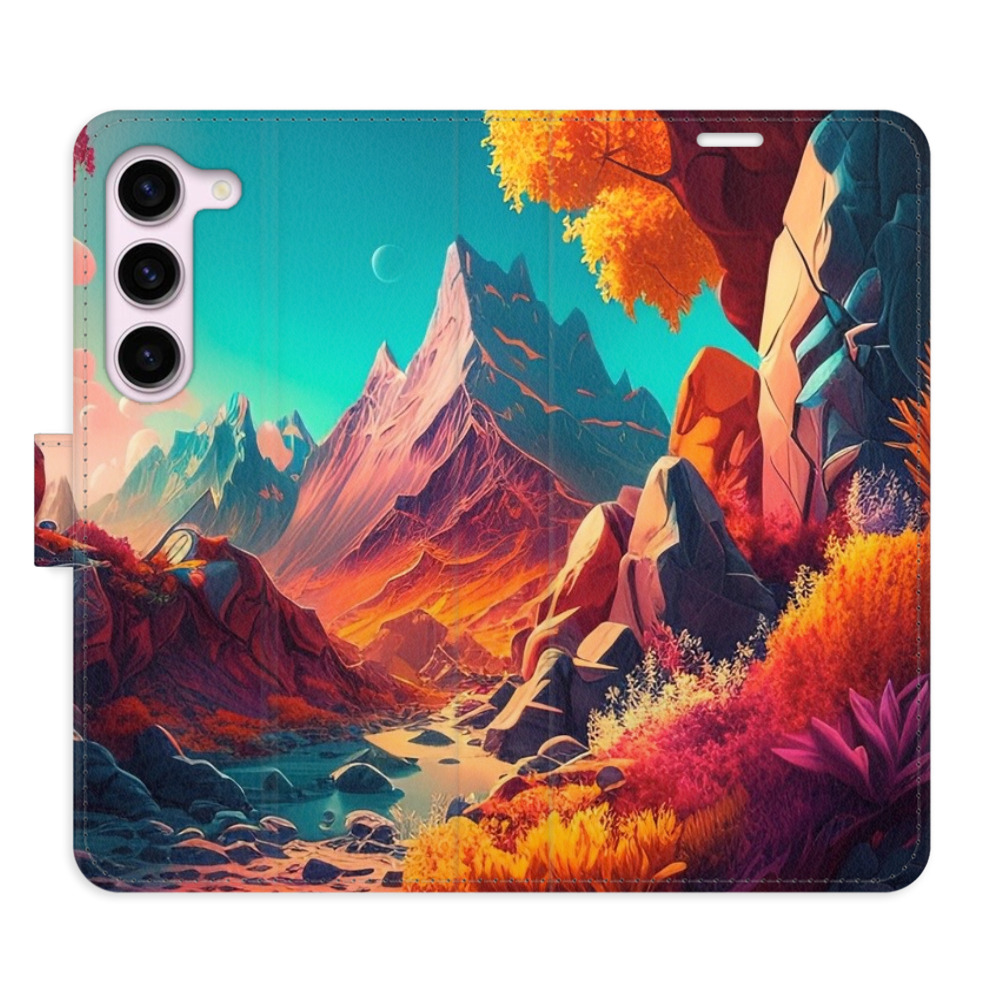 Flipové pouzdro iSaprio - Colorful Mountains - Samsung Galaxy S23 5G