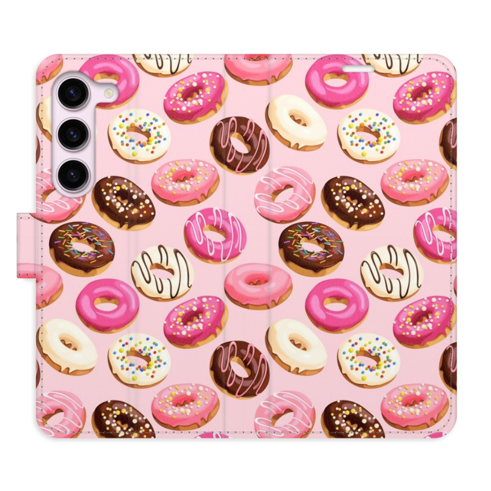 Flipové pouzdro iSaprio - Donuts Pattern 03 - Samsung Galaxy S23 5G