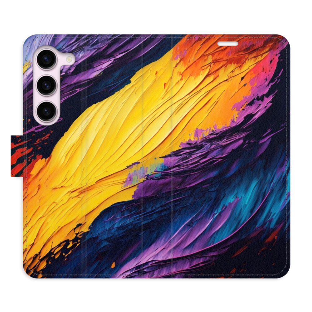Flipové pouzdro iSaprio - Fire Paint - Samsung Galaxy S23 5G