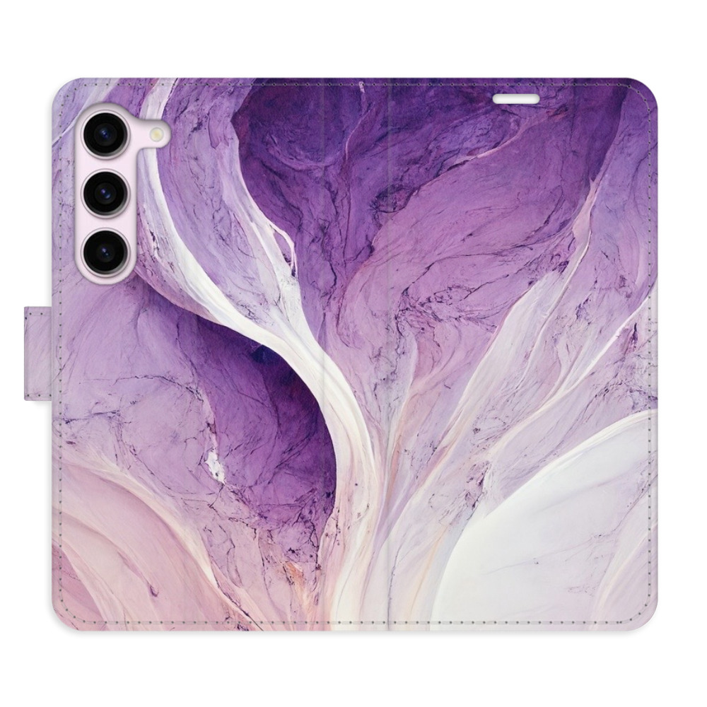 Flipové pouzdro iSaprio - Purple Paint - Samsung Galaxy S23 5G