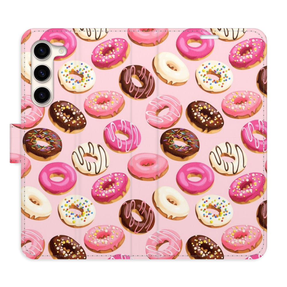 Flipové pouzdro iSaprio - Donuts Pattern 03 - Samsung Galaxy S23+ 5G