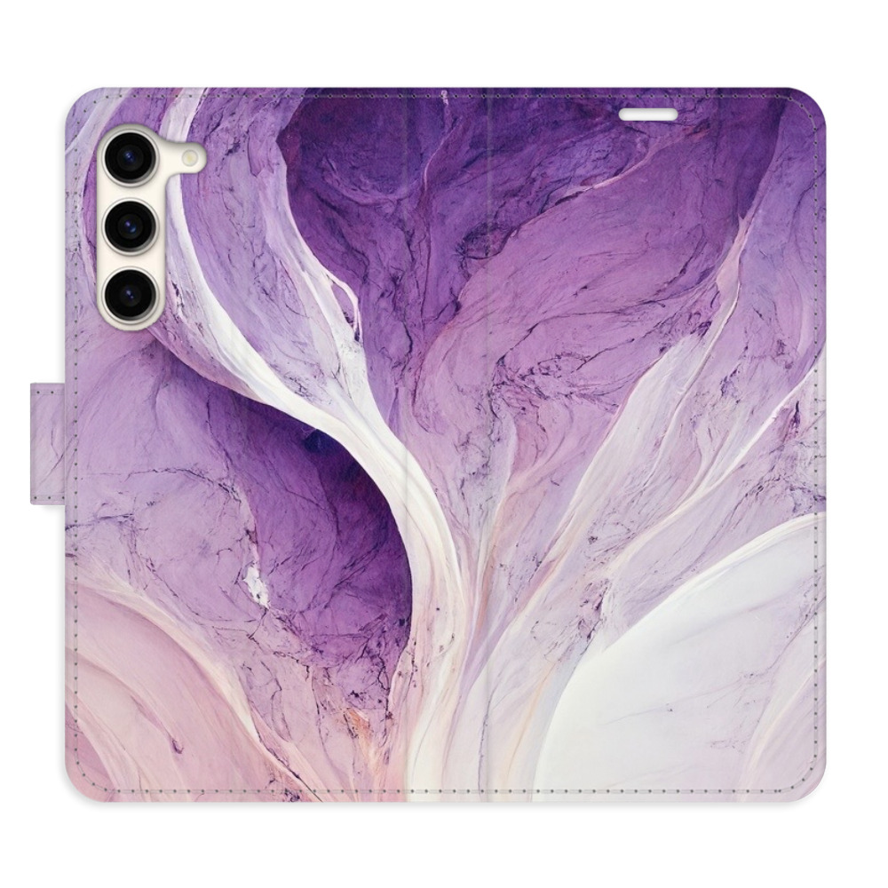 Flipové pouzdro iSaprio - Purple Paint - Samsung Galaxy S23+ 5G