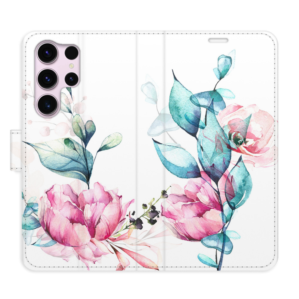 Flipové pouzdro iSaprio - Beautiful Flower - Samsung Galaxy S23 Ultra