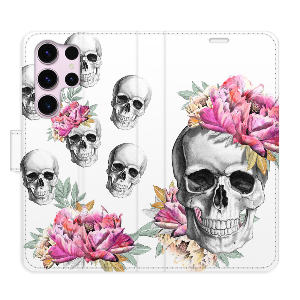 Flipové pouzdro iSaprio - Crazy Skull - Samsung Galaxy S23 Ultra