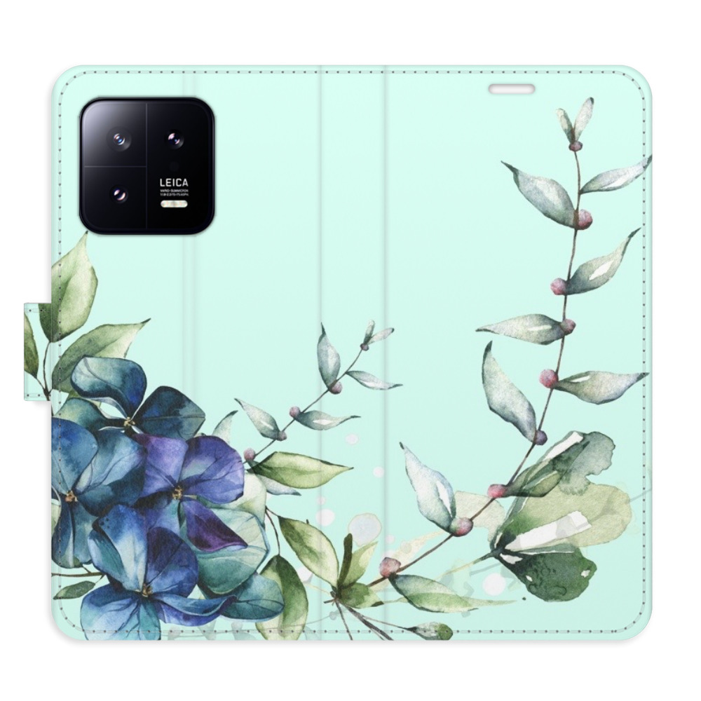 Levně Flipové pouzdro iSaprio - Blue Flowers - Xiaomi 13