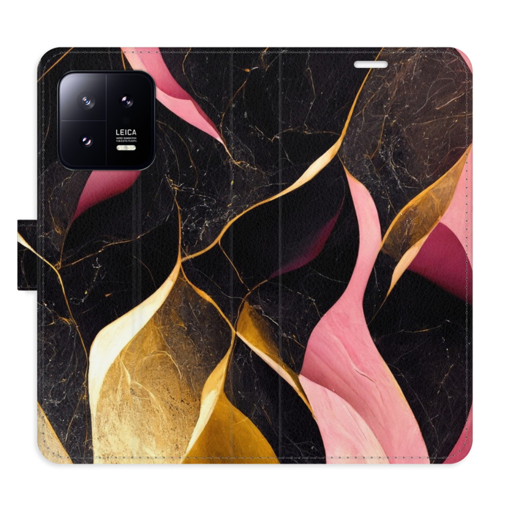 Flipové pouzdro iSaprio - Gold Pink Marble 02 - Xiaomi 13