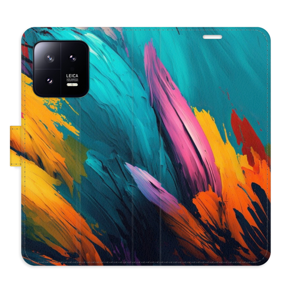 Flipové pouzdro iSaprio - Orange Paint 02 - Xiaomi 13
