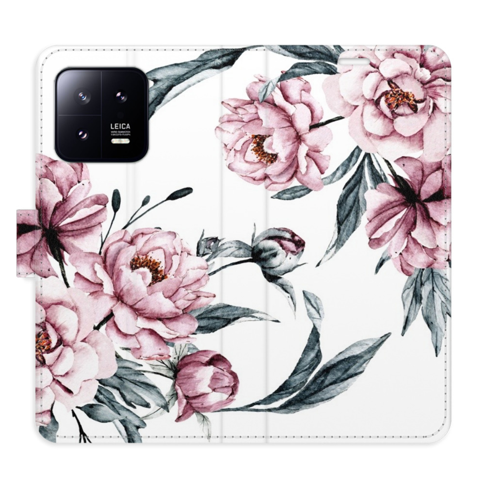 Flipové pouzdro iSaprio - Pink Flowers - Xiaomi 13