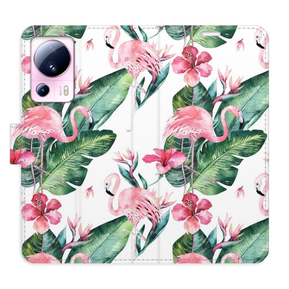 Flipové pouzdro iSaprio - Flamingos Pattern - Xiaomi 13 Lite
