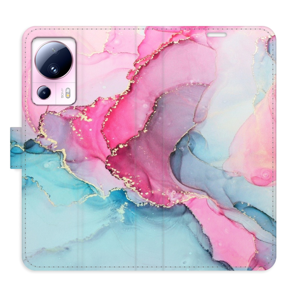 Flipové pouzdro iSaprio - PinkBlue Marble - Xiaomi 13 Lite