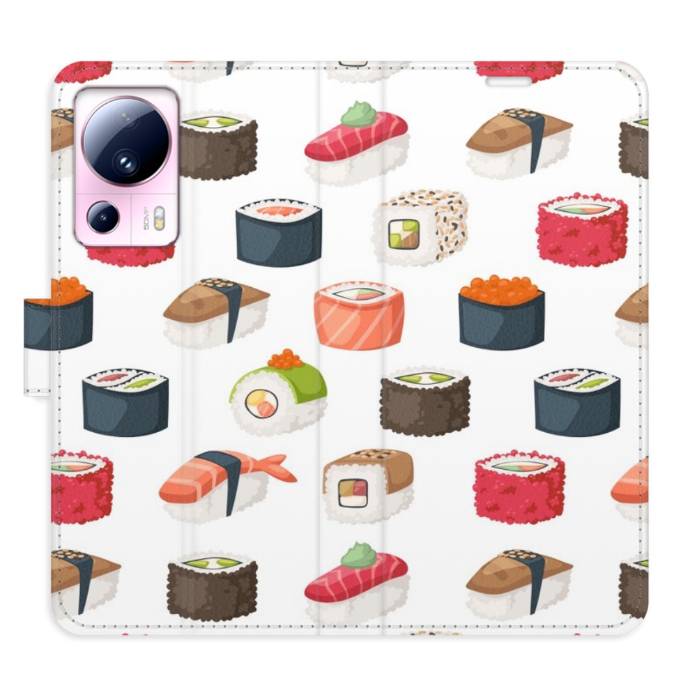 Flipové pouzdro iSaprio - Sushi Pattern 02 - Xiaomi 13 Lite